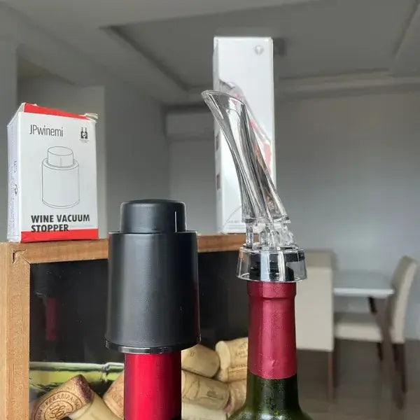 Kit - Aerador para vinhos e Rolha a Vácuo