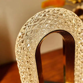 Luminária Mesa LED Cristal Luxo 3 Tons Touch - Cazehn