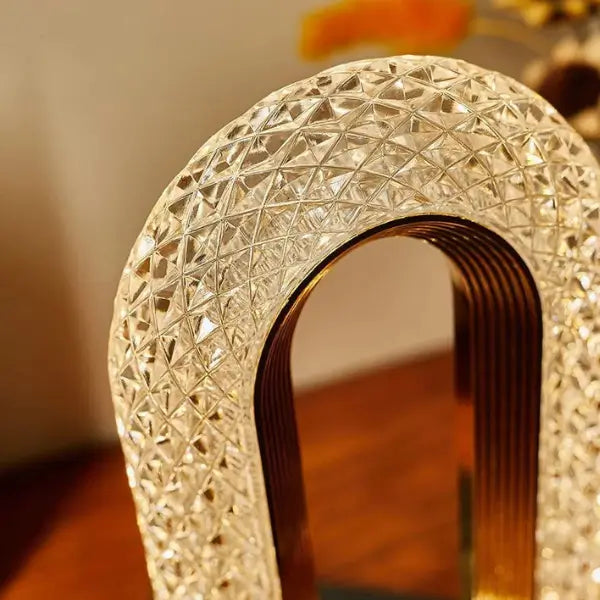 Luminária Mesa LED Cristal Luxo 3 Tons Touch - Cazehn