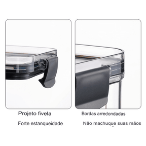 Kit Potes Herméticos Porto de 7 peças + Brinde - Cazehn