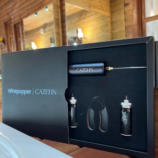 Kit Saca Rolhas Pneumático a Gás Winepopper Clássico - Cazehn