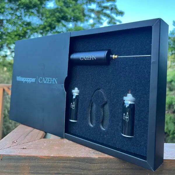 Kit Saca Rolhas Pneumático a Gás Winepopper Clássico - Cazehn