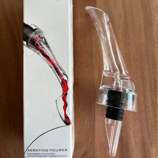 Kit Degustação Vinhos -Compre Aerador e Rolha a Vácuo e Ganhe o Saca-rolhas Pneumático - Cazehn