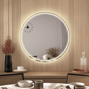 Espelho Led 3 Cores Redondo Banheiro Dual Touch C/ Desembaçador -Bivolt