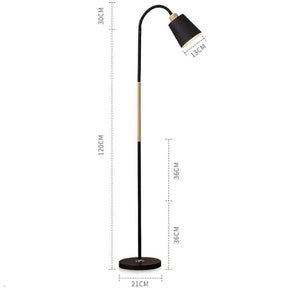 Luminária de chão Preta - Cazehn