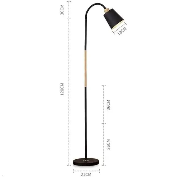 Luminária de chão Preta - Cazehn