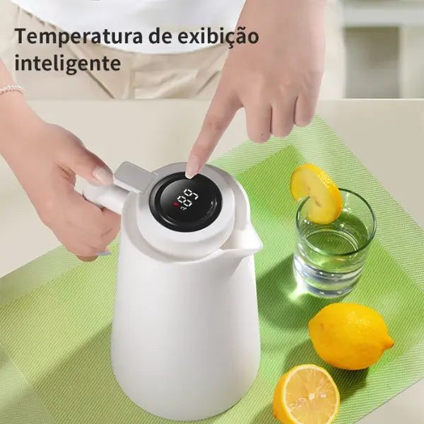 Garrafa Termica Digital Borgonha - Cazehn