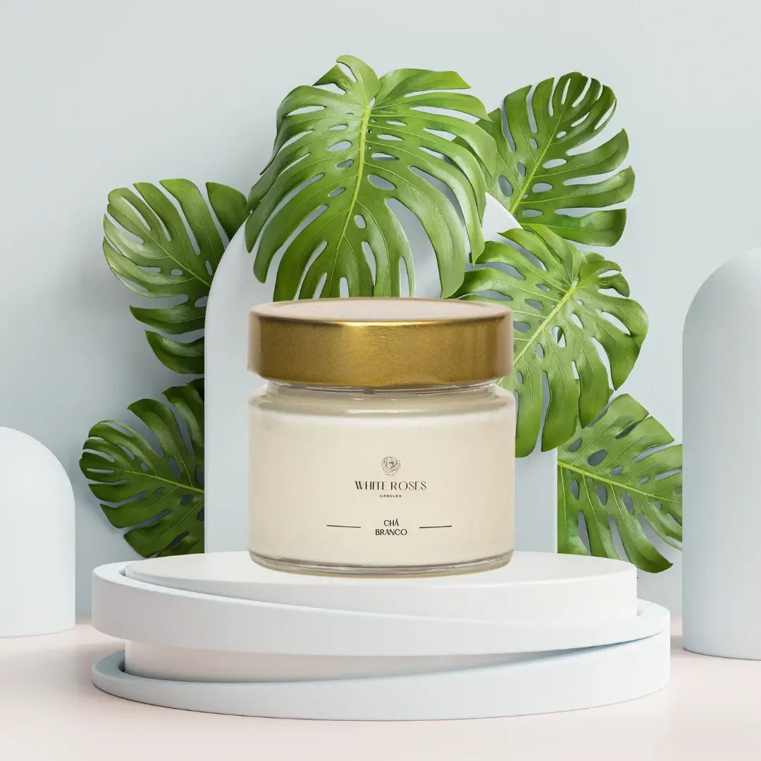 Vela Aromática White Roses Candles - Cazehn - 140g