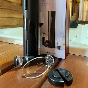 Kit Abridor de vinhos Elétrico com Carregamento por USB - Cazehn