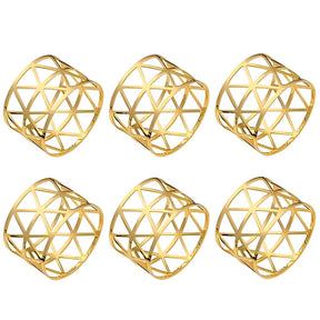 Kit Anéis Guardanapo Madrid de 6 peças - Cazehn