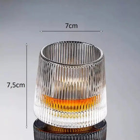 Jogo 6 Copos Whisky de Vidro Com Fundo Esférico- Cazehn