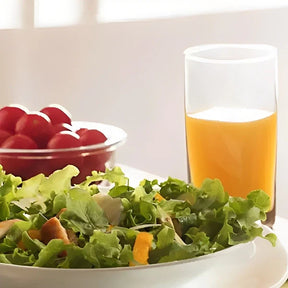 Jogo De 6 Copos Vidro 320ml Bali Quadrado Luxo Transparente - Cazehn