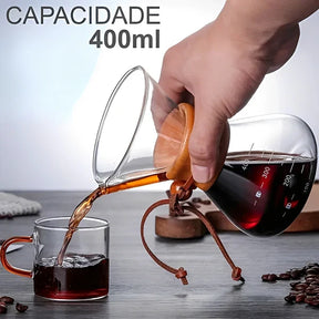 Cafeteira Borossilicato com Coador Alumínio CooffeLux - Cazehn