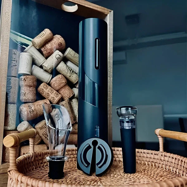 Kit Abridor Saca Rolhas de Vinhos Elétrico - Cazehn