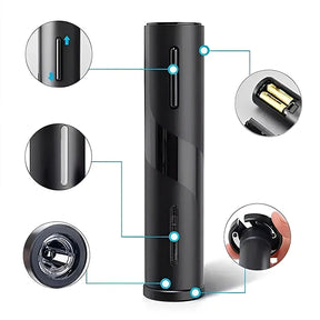 Kit Abridor Saca Rolhas de Vinhos Elétrico - Cazehn