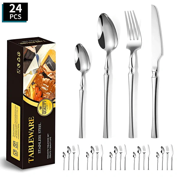 Jogo de Talheres de 24 Peças Roma - Cazehn