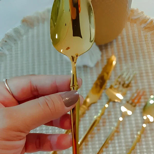 Jogo de Talheres Europeu de 30 Peças Roma - CaZehn