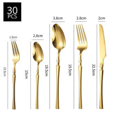 Jogo de Talheres Europeu de 30 Peças Roma - CaZehn