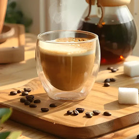 Jogo Xícara  De Café Duplo Isolamento Térmico 6 peças - Cazehn